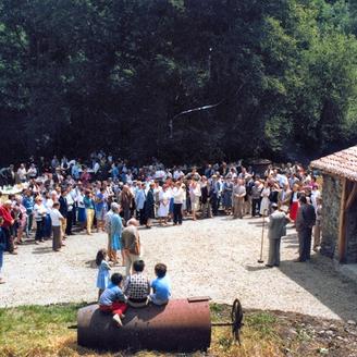 Inauguration de l'exposition "Hommes et techniques dans l’ancienne métallurgie du Périgord" ; 1984 (c) Fonds ASFSL, série 114J, AD24